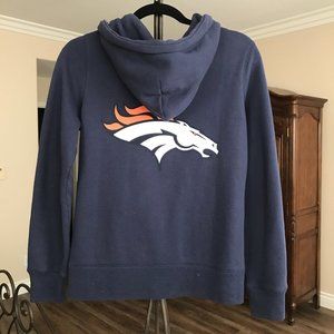 JUNK FOOD DENVER BRONCOS NFL ZIP FRONT HOODIE M